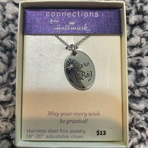 “Wish big” necklace